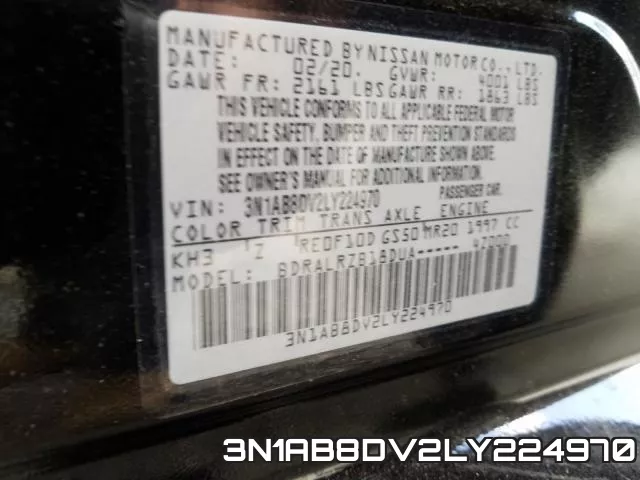 3N1AB8DV2LY224970 фото 2