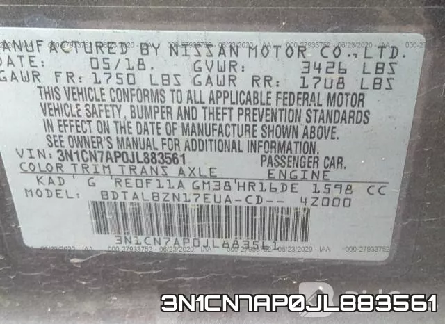 3N1CN7AP0JL883561 фото 10