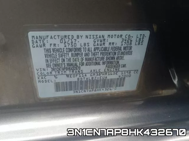 3N1CN7AP8HK432670 фото 2