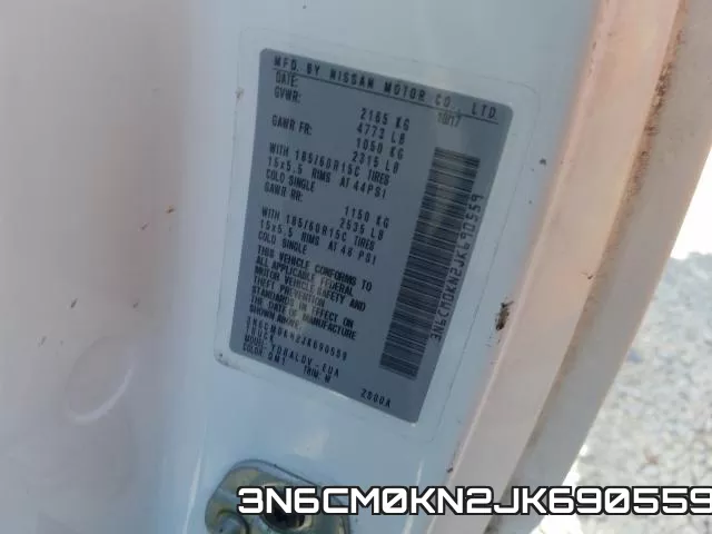 3N6CM0KN2JK690559 фото 2