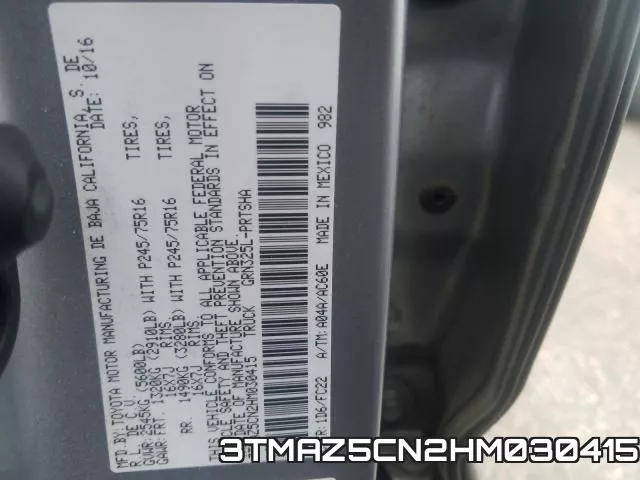 3TMAZ5CN2HM030415 фото 2