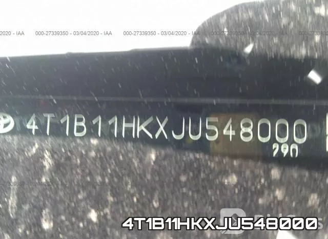 4T1B11HKXJU548000 фото 10