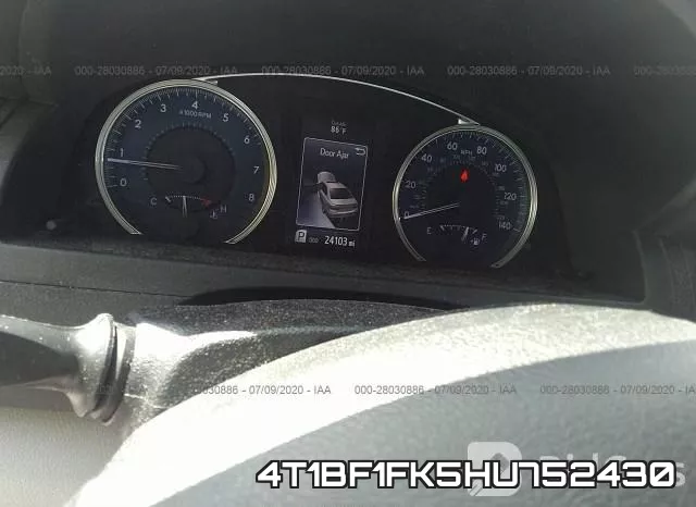 4T1BF1FK5HU752430 фото 8