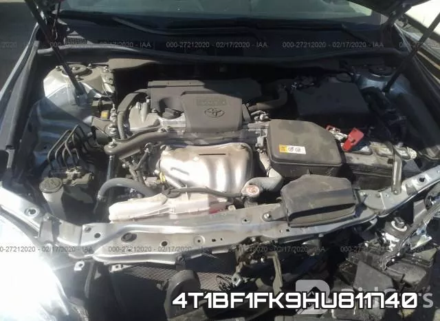 4T1BF1FK9HU811740 фото 2