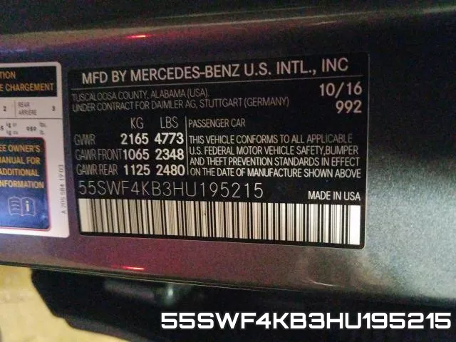 55SWF4KB3HU195215 фото 2