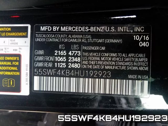 55SWF4KB4HU192923 фото 2