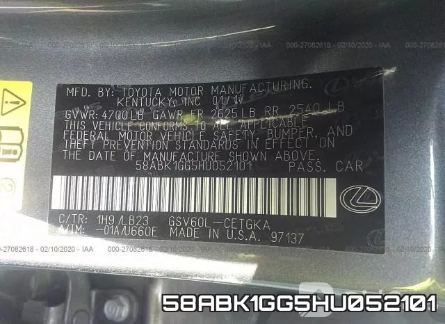 58ABK1GG5HU052101 фото 9