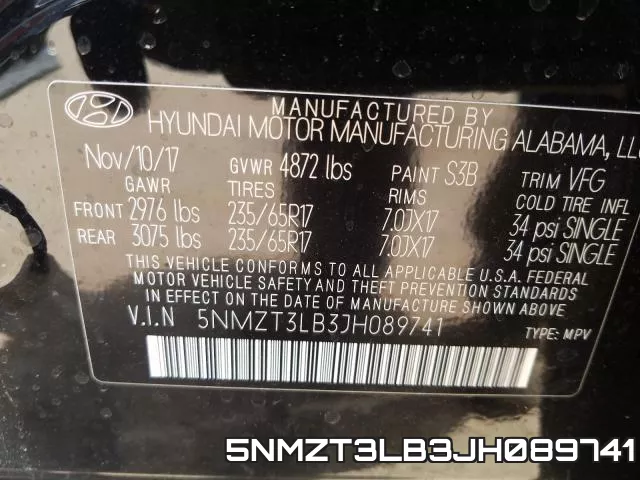 5NMZT3LB3JH089741 фото 2