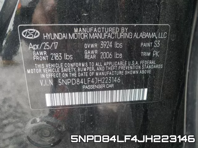 5NPD84LF4JH223146 фото 2
