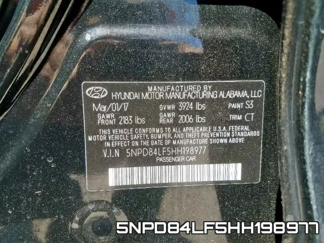 5NPD84LF5HH198977 фото 2