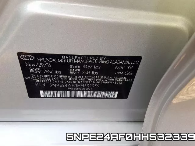 5NPE24AF0HH532339 фото 2