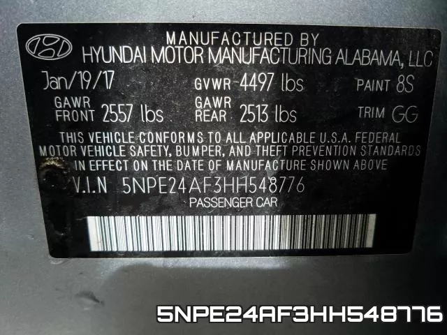 5NPE24AF3HH548776 фото 2