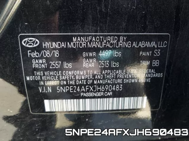 5NPE24AFXJH690483 фото 2