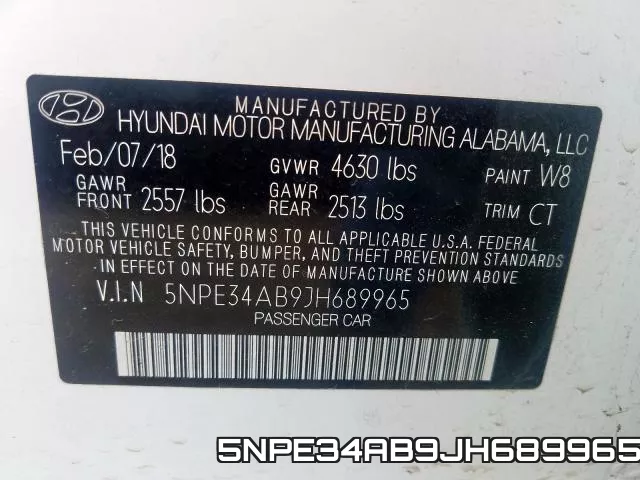 5NPE34AB9JH689965 фото 2