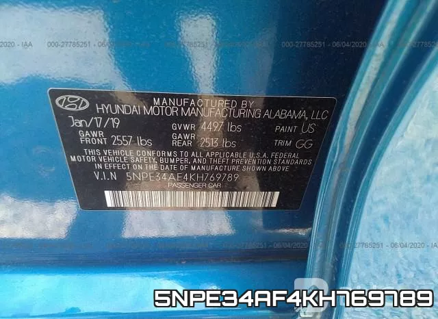 5NPE34AF4KH769789 фото 10