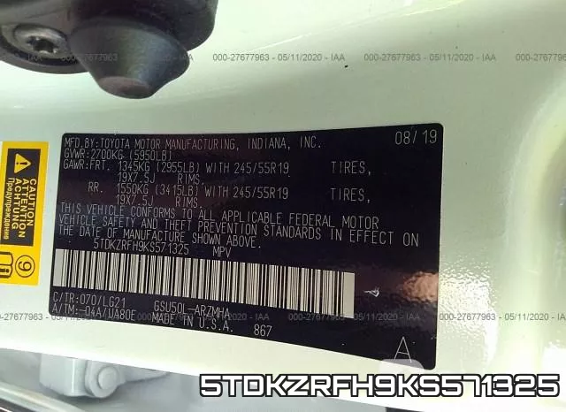 5TDKZRFH9KS571325 фото 10