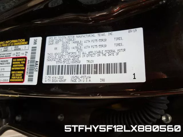 5TFHY5F12LX880560 фото 2