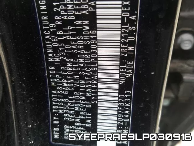 5YFEPRAE9LP030916 фото 2
