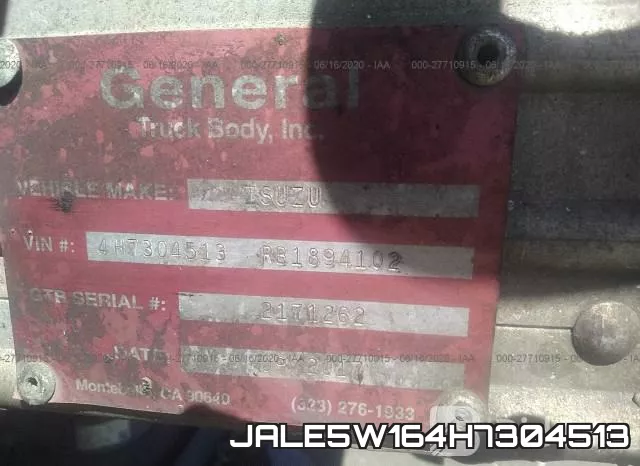 JALE5W164H7304513 фото 10