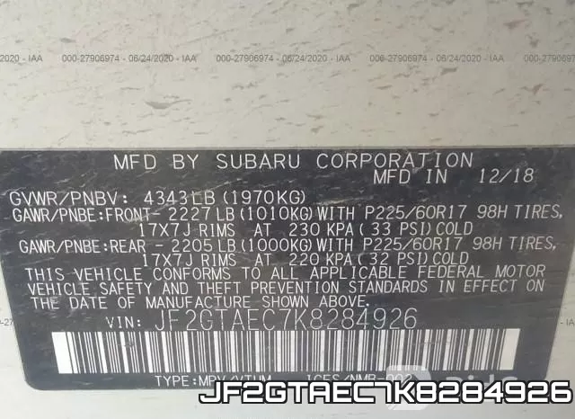 JF2GTAEC7K8284926 фото 10