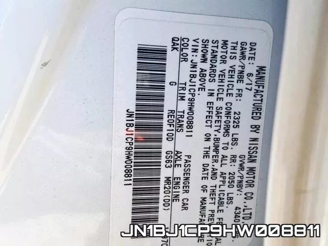 JN1BJ1CP9HW008811 фото 2