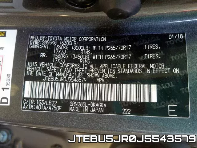JTEBU5JR0J5543579 фото 2