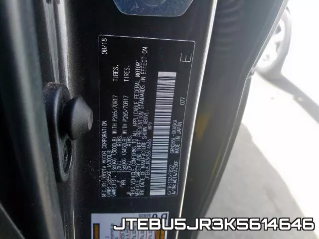 JTEBU5JR3K5614646 фото 2