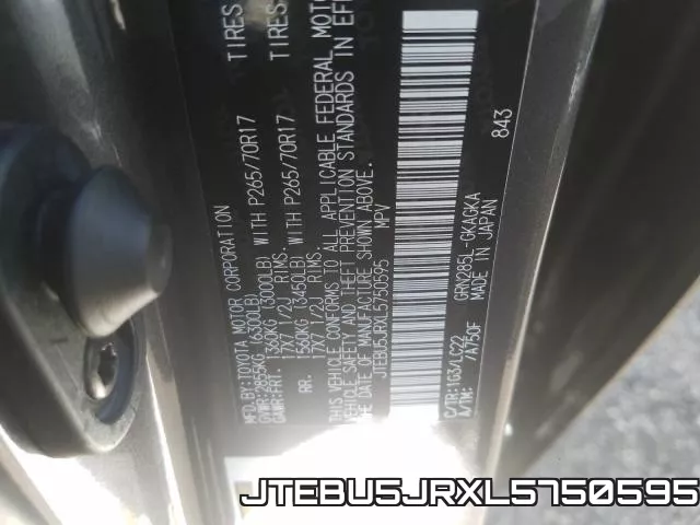 JTEBU5JRXL5750595 фото 2