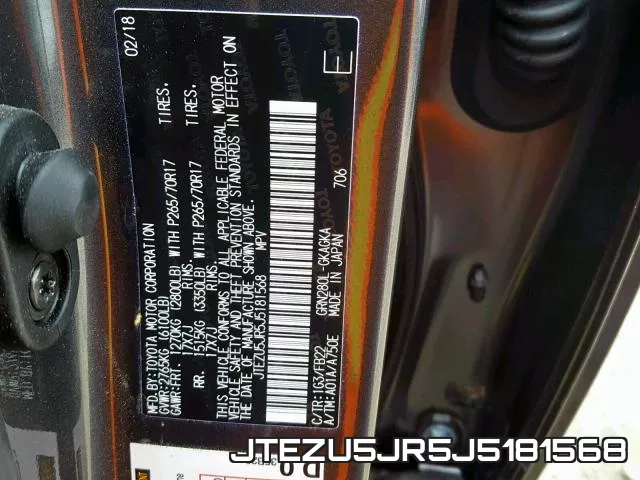 JTEZU5JR5J5181568 фото 2