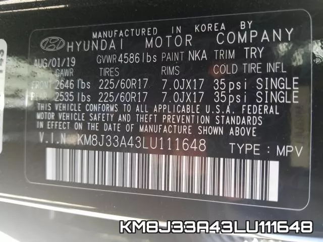 KM8J33A43LU111648 фото 2