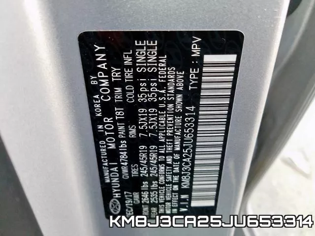 KM8J3CA25JU653314 фото 2