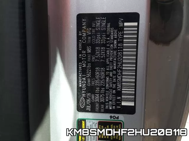 KM8SMDHF2HU208118 фото 2