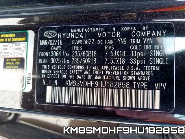 KM8SMDHF9HU182858 фото 2