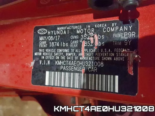 KMHCT4AE0HU321008 фото 2