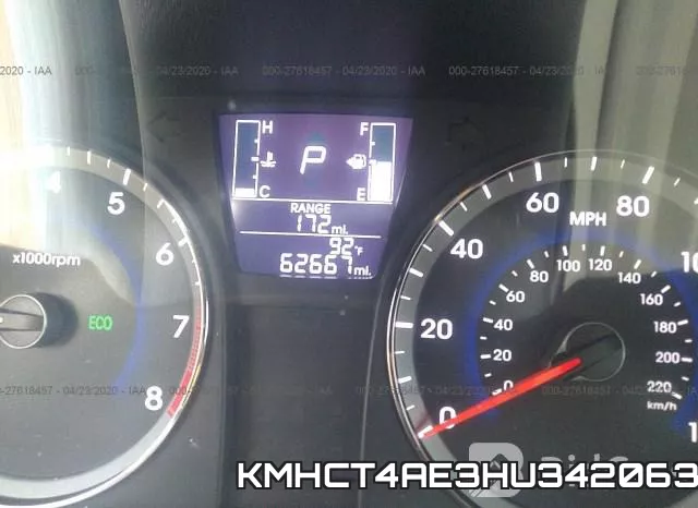 KMHCT4AE3HU342063 фото 8