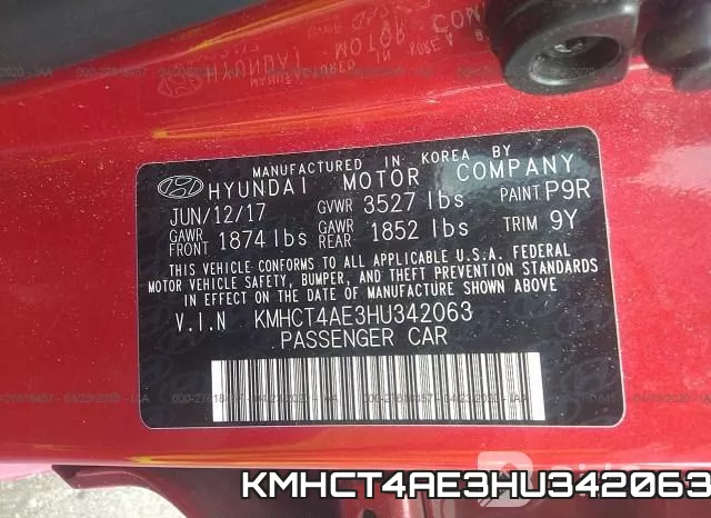 KMHCT4AE3HU342063 фото 10