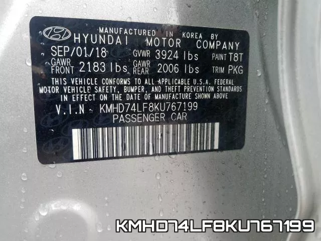KMHD74LF8KU767199 фото 2