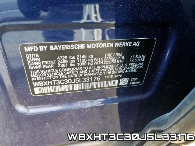 WBXHT3C30J5L33176 фото 2