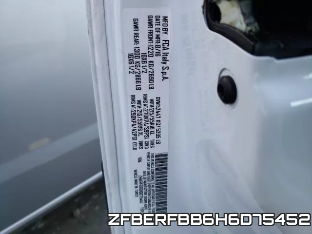 ZFBERFBB6H6D75452 фото 2