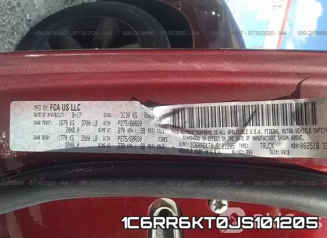 1C6RR6KT0JS101205 фото 10