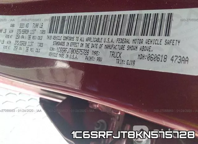 1C6SRFJT8KN575728 фото 10