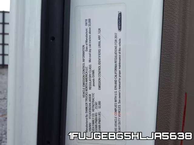 1FUJGEBG5HLJA5638 фото 2