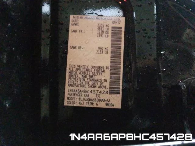 1N4AA6AP8HC457428 фото 2