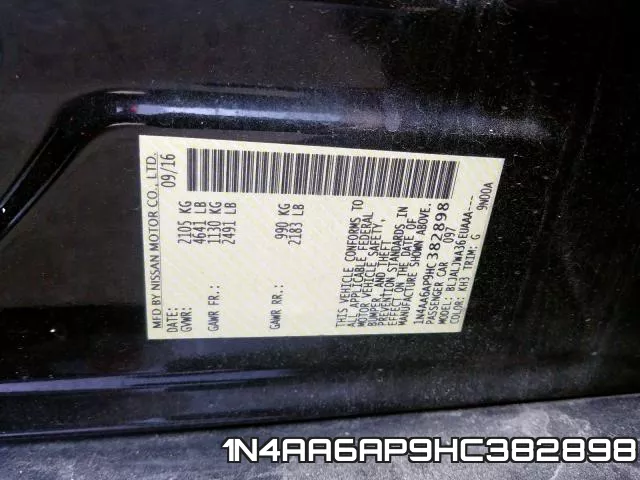 1N4AA6AP9HC382898 фото 2