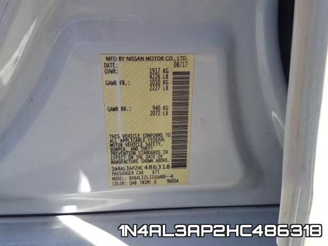 1N4AL3AP2HC486318 фото 2