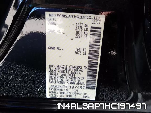 1N4AL3AP7HC197497 фото 2
