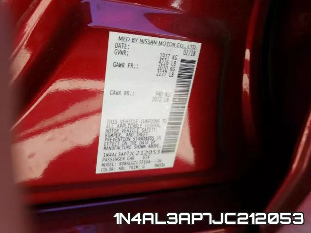 1N4AL3AP7JC212053 фото 2