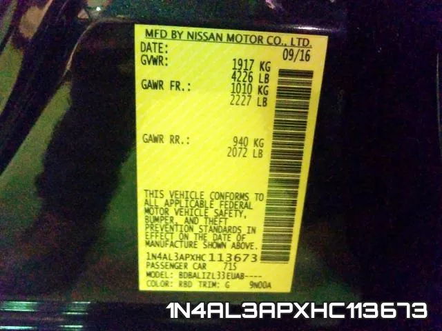1N4AL3APXHC113673 фото 2