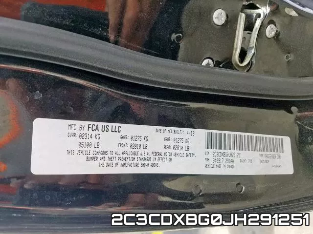 2C3CDXBG0JH291251 фото 2
