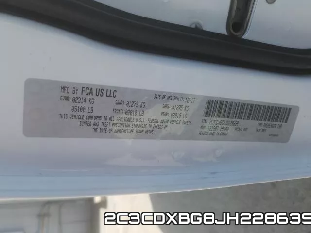 2C3CDXBG8JH228639 фото 2